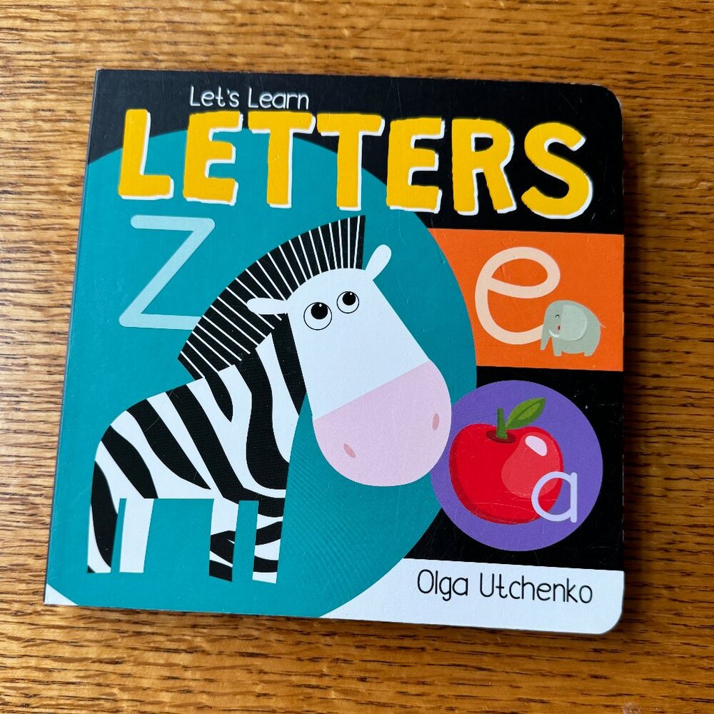 Children’s Board Book: “Let’s Learn Letters” by Olga Utchenko